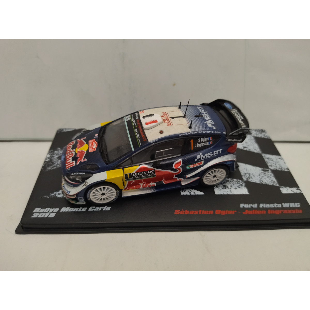 FORD FIESTA WRC 2018 RALLY MONTE CARLO S OGIER 1 43 ALTAYA IXO DEFECT