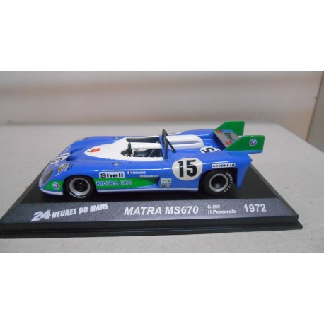 MATRA MS670 WIN 24 H LE MANS 1972 HILL PESCAROLO 1 43 ALTAYA IXO BCN