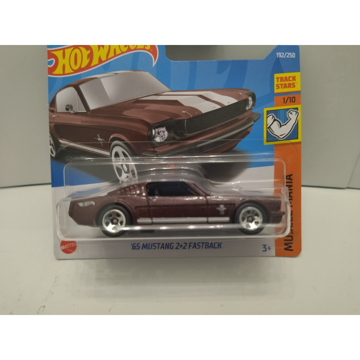 FORD MUSTANG 1965 2 2 FASTBACK RED 1 10 MUSCLEMANIA 1 64 HOT WHEELS