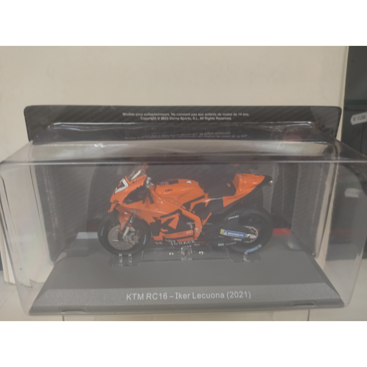 KTM RC 16 2021 IKER LECUONA MOTO GP 1:18 ALTAYA IXO - BCN STOCK CARS