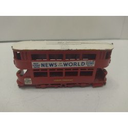 TROLLEYBUS LONDON 1907 NEWS OF THE WORLD YESTERYEAR 3 apx 1:64 MATCHBOX NO BOX