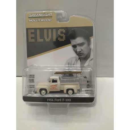 FORD F-100 1954 CROWN ELECTRIC ELVIS PRESTLEY HOLLYWOOD 1:64 GREENLIGHT