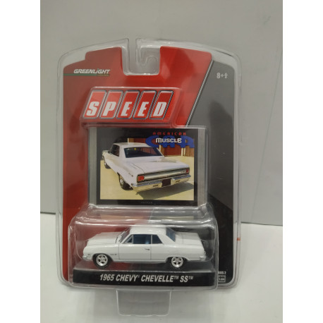 CHEVROLET CHEVELLE 1965 SS WHITE SPEED 1:64 GREENLIGHT