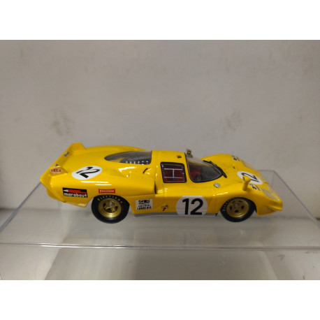 FERRARI 512 S 24 H LE MANS 1970 n12 YELLOW 1:43 SALVAT IXO NO BOX/DEFECT/V FOTO