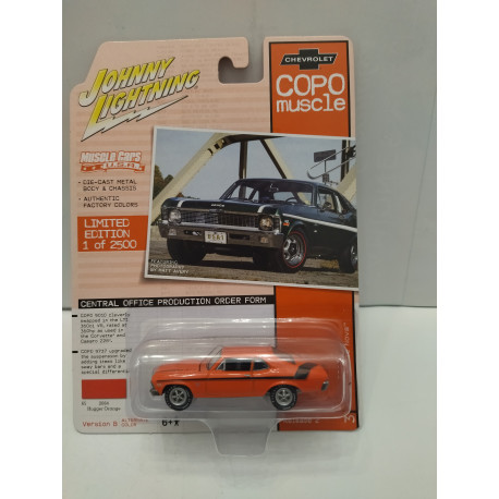 CHEVROLET NOVA 1970 YENKO DEUCE ORANGE COPO MUSCLE 1:64 JOHNNY LIGHTNING