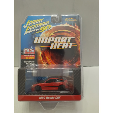 HONDA CRX 1999 RED IMPORT HEAT 1:64 JOHNNY LIGHTNING