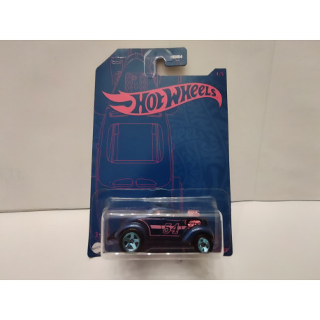 PASS N GASSER 54rd ANNIVERSARY 4/5 BLUE & ROSE 1:64 HOT WHEELS