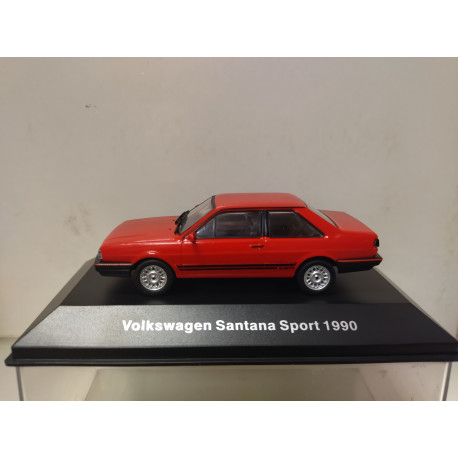 VOLKSWAGEN SANTANA SPORT 1990 RED VW MEXICO/BRASIL 1:43 DeAGOSTINI IXO