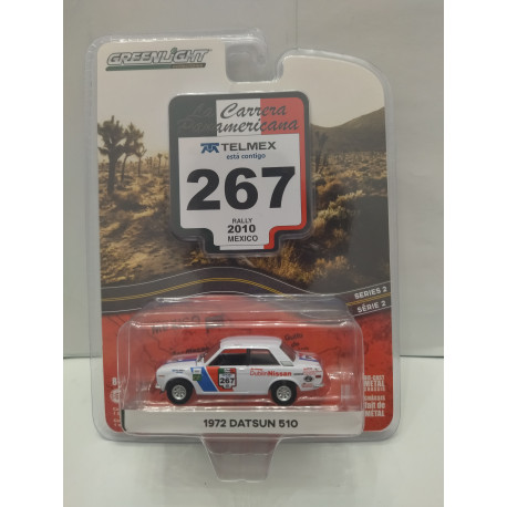 DATSUN 510 1972 n267 RALLY PANAMERICANA MEXICO 2010 1:64 GREENLIGHT