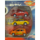 PACK CITY MINIJET 6 CARS BMW/PORSCHE/AUDI apx 1:64 NOREV 3 INCHES (7,5cm)