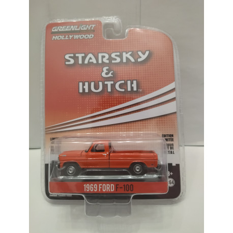 FORD F-100 1969 STARSKY & HUTCH HOLLYWOOD 1:64 GREENLIGHT