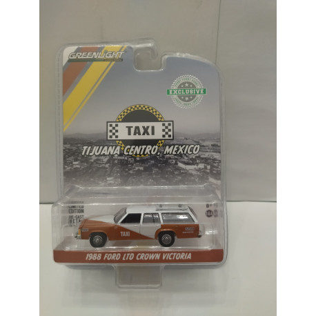 FORD LTD CROWN VICTORIA 1988 TAXI TIJUANA-CENTRO MEXICO 1:64 GREENLIGHT