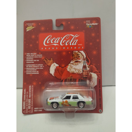 FORD CROWN VICTORIA 1990 COCA-COLA SANTA CLAUS 1:64 JOHNNY LIGHTNING