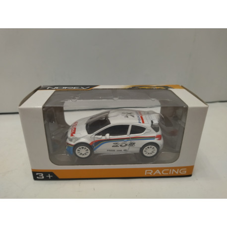 PEUGEOT 208 RALLY TOTAL RACING NOREV apx 1:64 NOREV 3 INCHES (7,5cm)