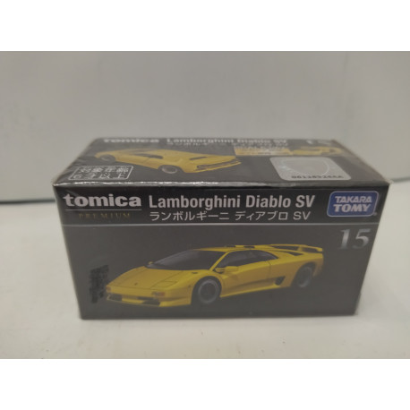 LAMBORGHINI DIABLO SV YELLOW 1:62 TOMICA PREMIUM 15