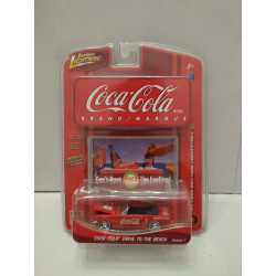 FORD MUSTANG 1965 CONV. COCA-COLA DRIVE TO BEACH 1:64 JOHNNY LIGHTNING