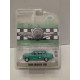 CHECKER 1969 TAXI GREEN 4 RIDERS 1 FARE 1:64 GREENLIGHT