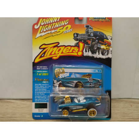 CHEVROLET CORVETTE C1 1958 FREAK ZINGERS BLUE 1:64 JOHNNY LIGHTNING