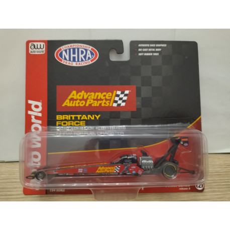 DRAGSTER NHRA TOP FUEL BRITTANY FORCE 1:64 AUTO WORLD