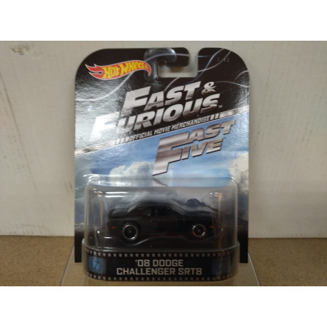 DODGE CHALLENGER 2008 SRT8 FAST & FURIOUS FAST FIVE 1:64 HOT WHEELS PREMIUM