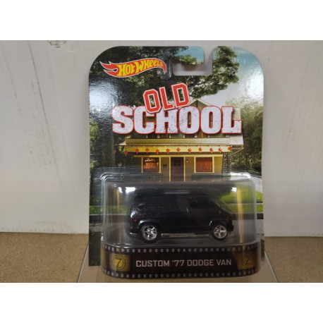 DODGE VAN 1977 CUSTOM OLD SCHOOL 1:64 HOT WHEELS PREMIUM