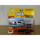 FORD F-150 1993 + CAMPER silver & OPEN CAR TRAILER 1:64 JOHNNY LIGHTNING