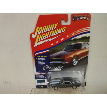 CHEVROLET CAMARO 1967 Z28 TAHOE TURQUOISE MUSCLE USA CARS 1:64 JOHNNY LIGHTNING