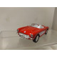 CHEVROLET CORVETTE C1 CONVERTIBLE WHITE & RED apx 1:64 MAJORETTE PULLBACK NO BOX