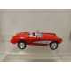 CHEVROLET CORVETTE C1 CONVERTIBLE WHITE & RED apx 1:64 MAJORETTE PULLBACK NO BOX