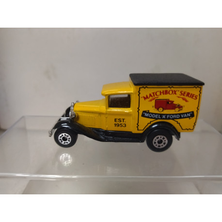 FORD MODEL A VAN MATCHBOX SERIES MB38 1:52/apx 1:64 MATCHBOX BOX