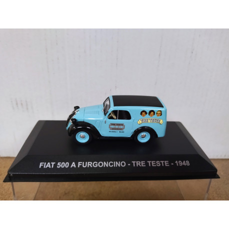 FIAT 500A FURGONCINO 1948 TRE TESTE 1:43 EAGLEMOSS IXO