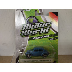 VOLKSWAGEN CLASSIC BEETLE BLUE S12 GERMAN EDITION MOTOR WORLD 1:64 GREENLIGHT