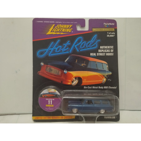 RUMBLUR BLUE HOT ROTS 1:64 JOHNNY LIGHTNING