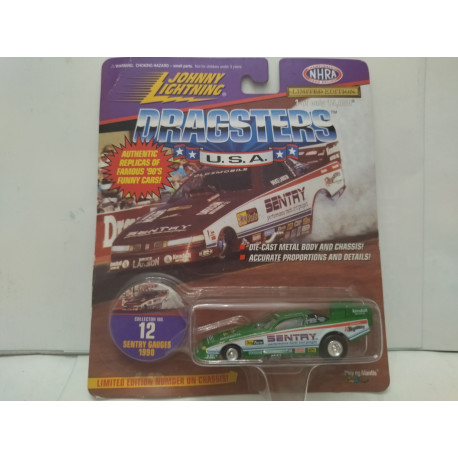 SENTRY GAUGES 1990 DRAGSTERS USA 1:64 JOHNNY LIGHTNING