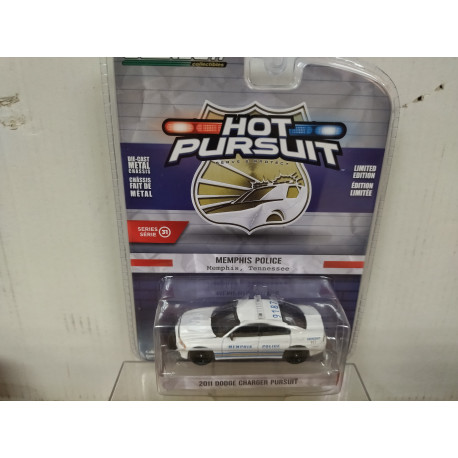 DODGE CHARGER 2011 PURSUIT USA POLICE MEMPHIS TENNESSEE 1:64 GREENLIGHT