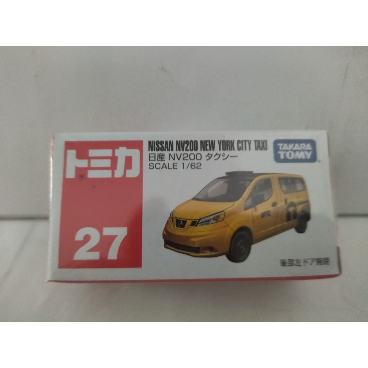 NISSAN NV200 TAXI NEW YORK CITY 1:62/apx 1:64 TOMICA 27 - BCN STOCK CARS