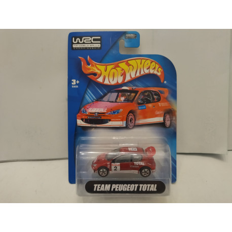 PEUGEOT 206 WRC RALLY MONTE CARLO 1:64 HOT WHEELS