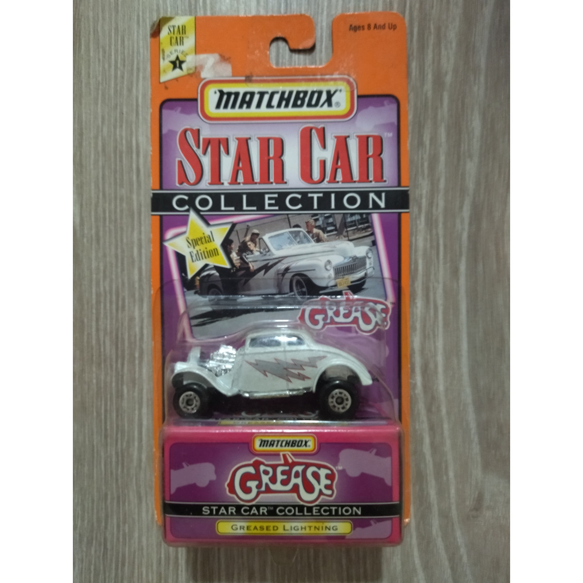 FORD GREASED LIGHTNING GREASE STAR CAR COLLECTION 1:64 MATCHBOX BOX ...