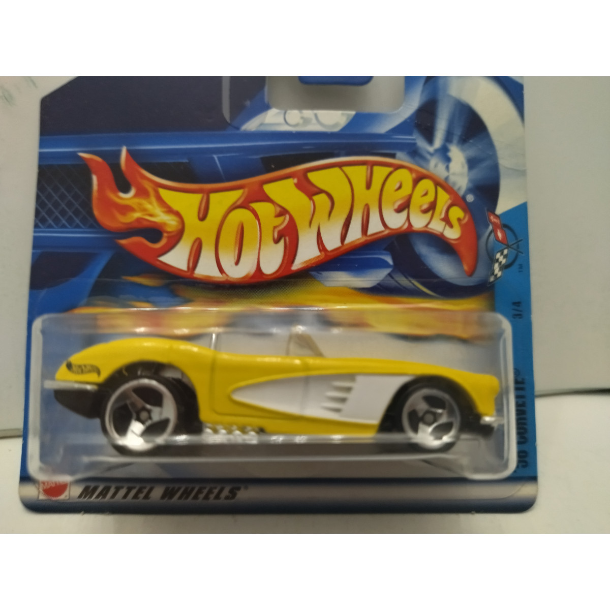 CHEVROLET CORVETTE C1 1958 CONVERTIBLE YELLOW 1:64 HOT WHEELS - BCN ...