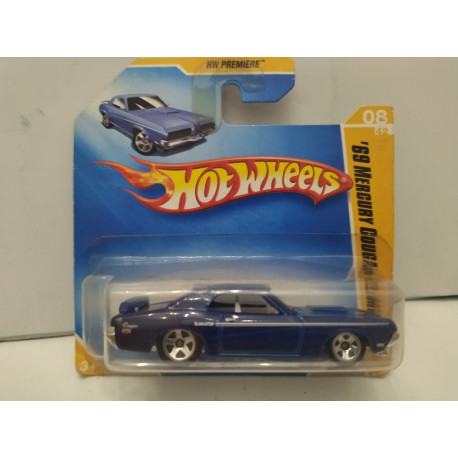 MERCURY COUGAR 1969 ELIMINATOR BLUE 8/42 1:64 HOT WHEELS