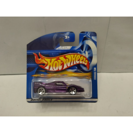 FERRARI F50 PURPLE 1:64 HOT WHEELS