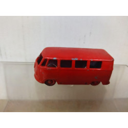 VOLKSWAGEN T1 MICROBUS RED apx 1:64 BUDGIE n12 NO BOX