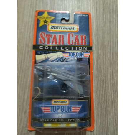 SWING WING JET TOP GUN STAR CAR COLLECTION 1:64 MATCHBOX BOX