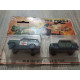 MATCHBOX TWO PACKS TP-12 MILITARY POLICE and FIELD CAR 1:64 MATCHBOX