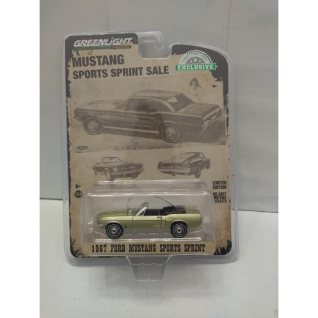 FORD MUSTANG 1967 SPORTS SPRINT 1:64 GREENLIGHT