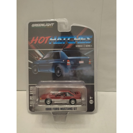 FORD MUSTANG 1988 GT HOT HATCHES 1:64 GREENLIGHT