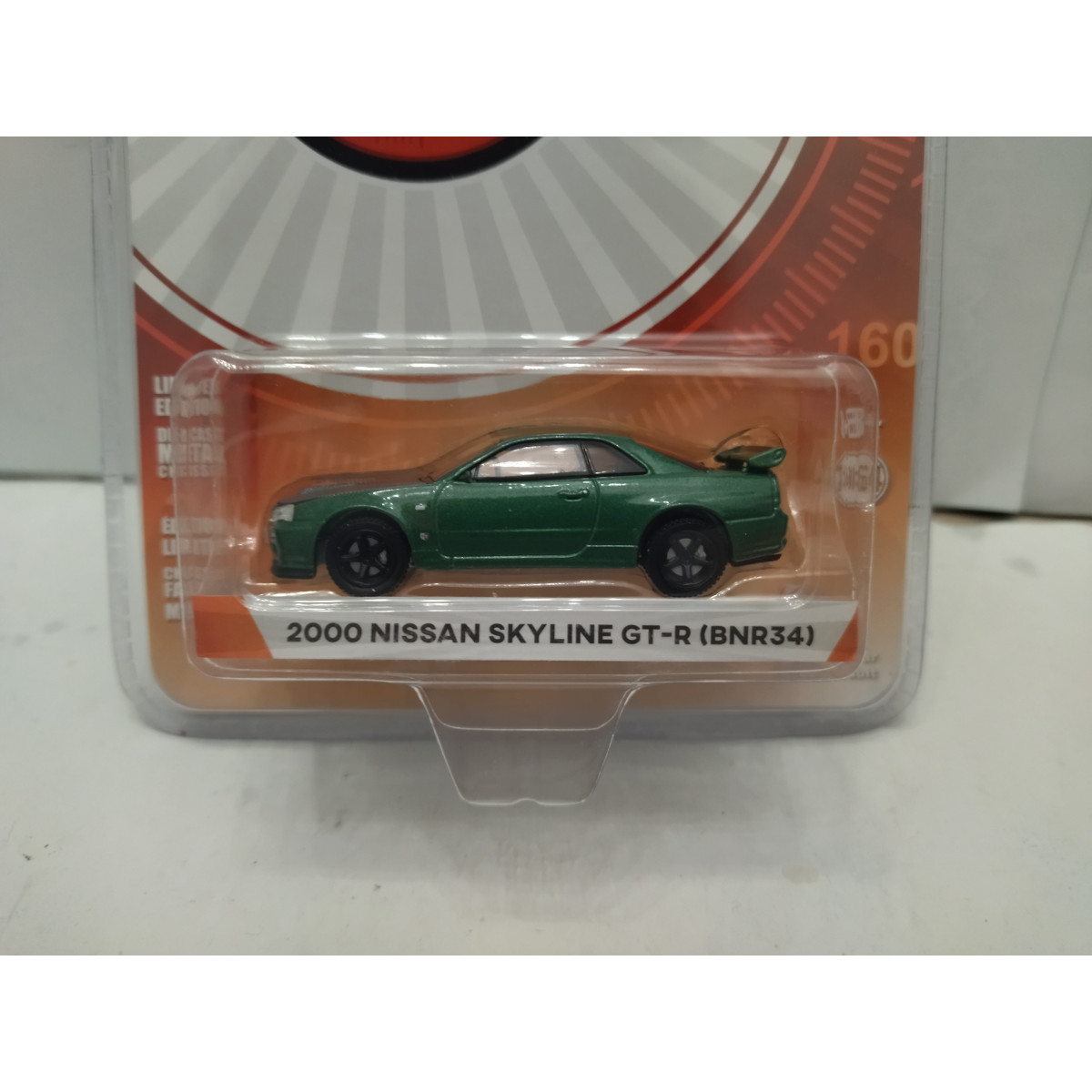 NISSAN SKYLINE 2001 GT-R BNR34 GREEN TOKYO TORQUE S3 1:64 GREENLIGHT ...