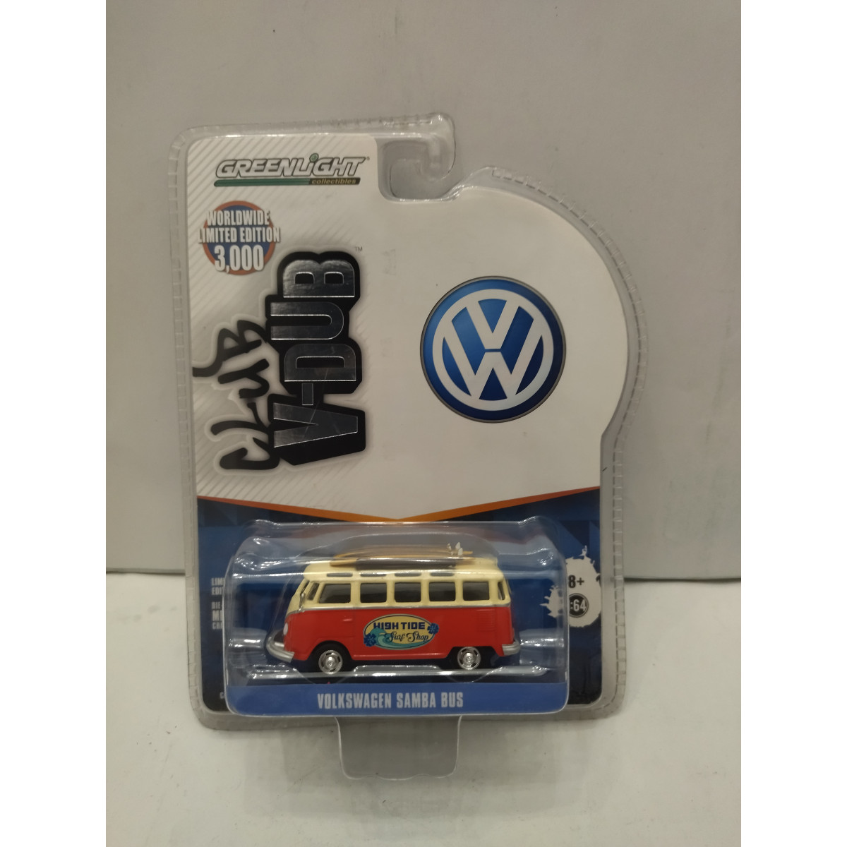 VOLKSWAGEN T1 SAMBA BUS HIGH TIDE SURF SHOP 1:64 GREENLIGHT - BCN STOCK ...