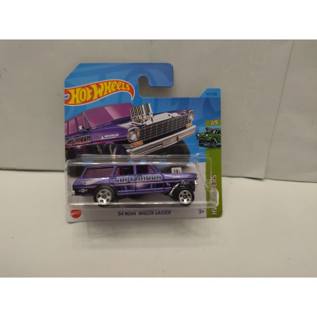 CHEVROLET NOVA 1964 GASSER SUPERNOVA PURPLE 2/5 GASSERS 1:64 HOT WHEELS