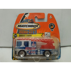 DENNIS SABRE FIRE HERO-CITY 34 1:64 MATCHBOX BOX